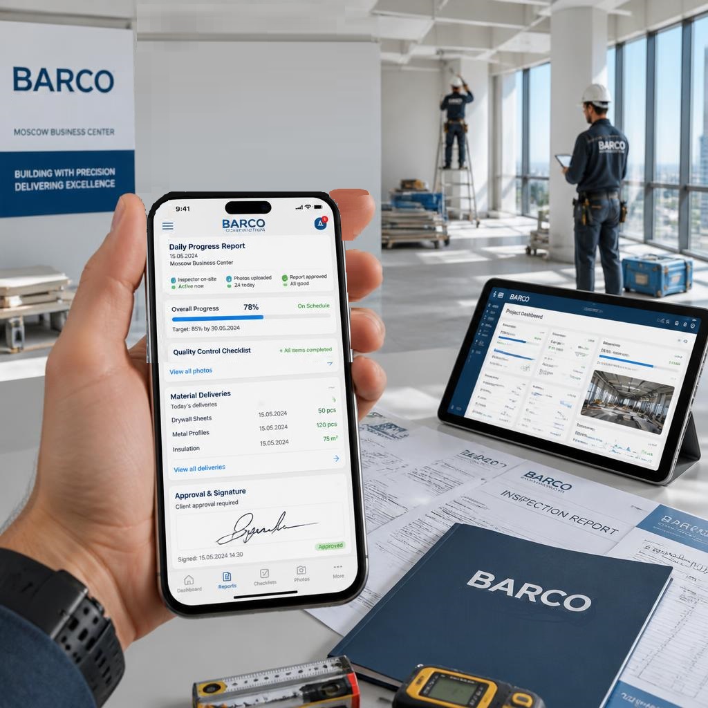 Прозрачность: контроль ремонта через мобильное приложение BARCO