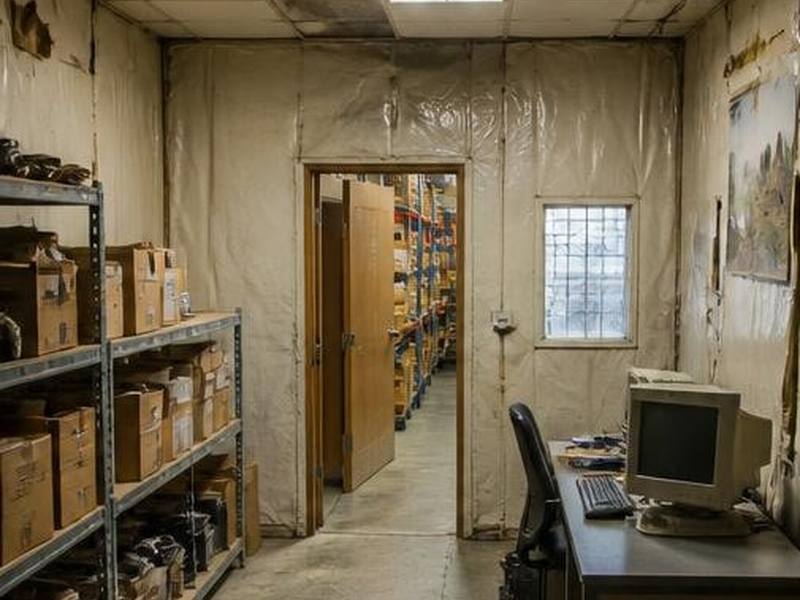 Офис 120 м² в Нижневартовске до и после ремонта с климатической адаптацией — до ремонта